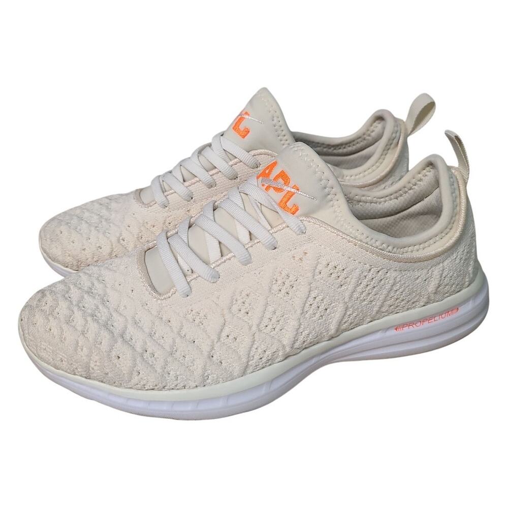 APL TechLoom Phantom Sneakers Cream Size 7.5